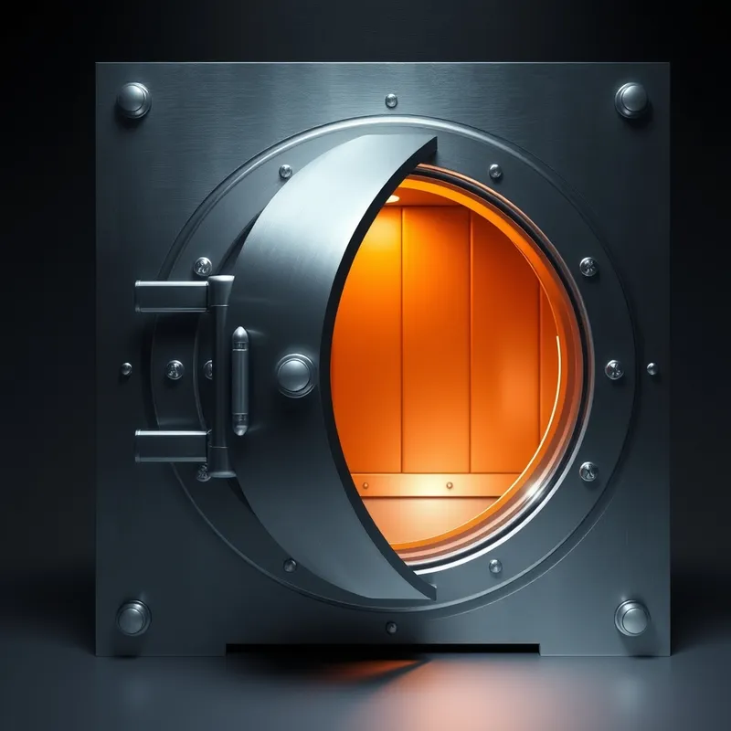 Vault Integrity: Reserves standing tall behind the ledger.