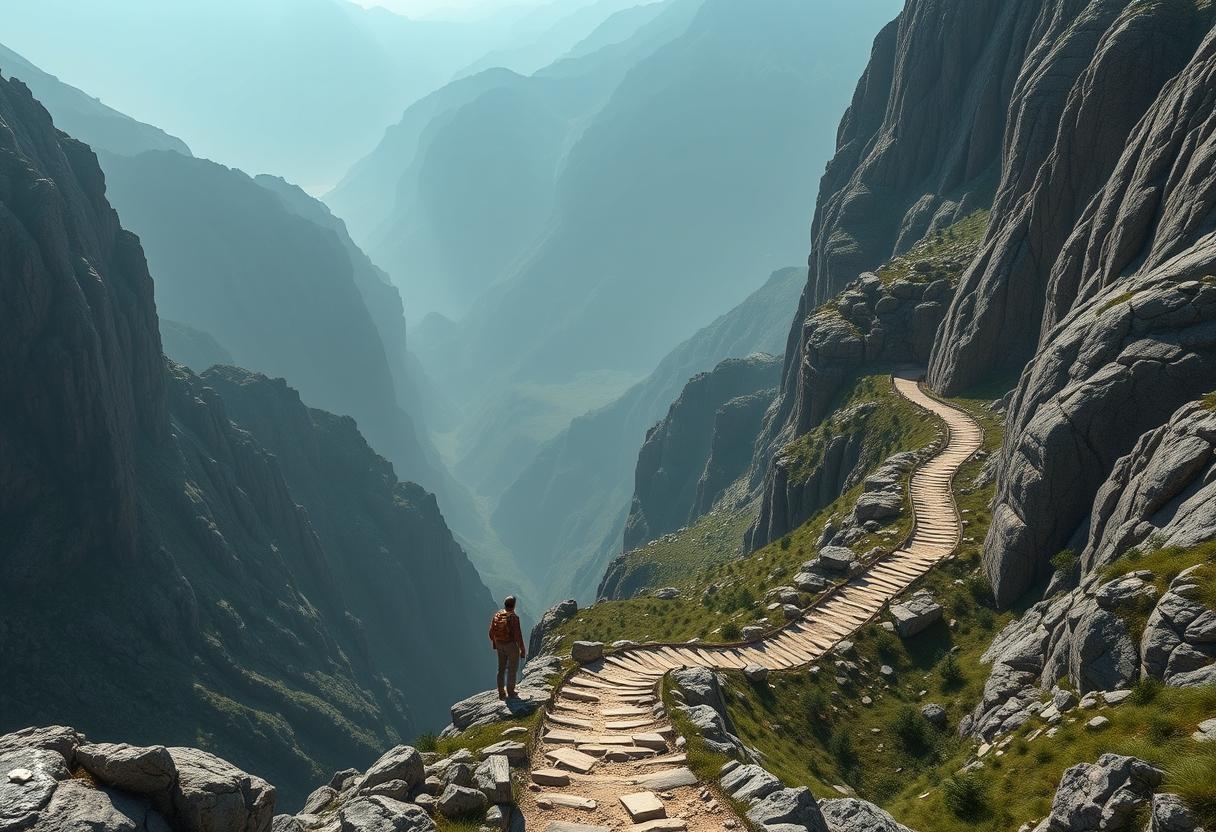 Winding descent: A dangerous journey toward critical thresholds.
